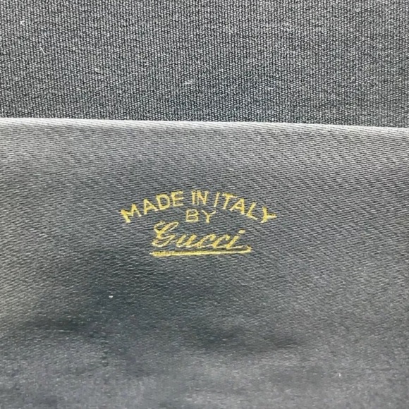 Authentic  GUCCI Black Chain Clutch Shoulder Bag/ original Gucci chain included - Picture 15 of 16